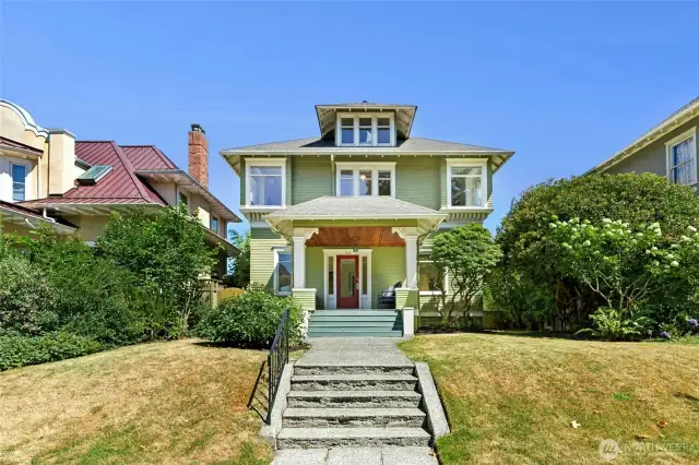 Gracious, Stately and a true classic Seattle Four Square.