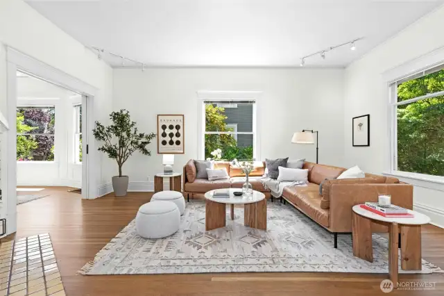 The perfect floorplan ~ circular flow and just the right amount of old world characteristics to charm, yet updated for easy move-in living.
