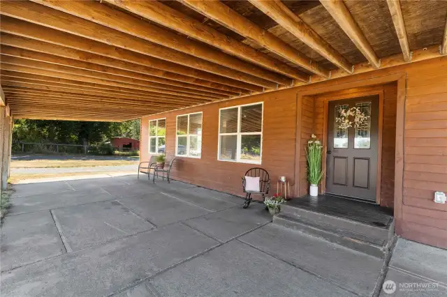 Large covered front porch