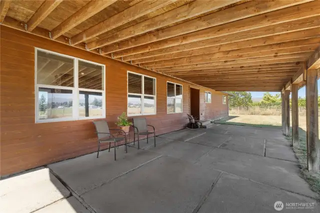 East facing front porch.