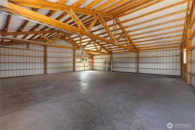 36 ft by 36 ft metal building ready for cars or toys