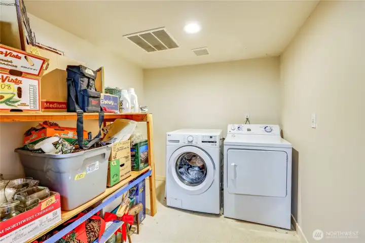 Laundry in lower level, currently in use.