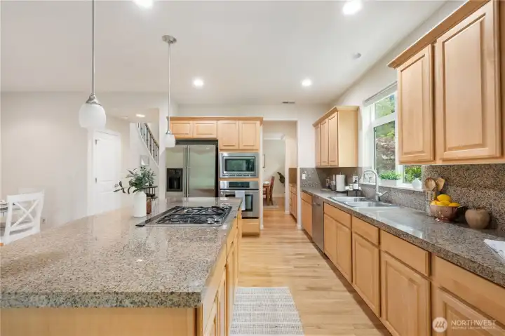 All stainless steel appliances included.