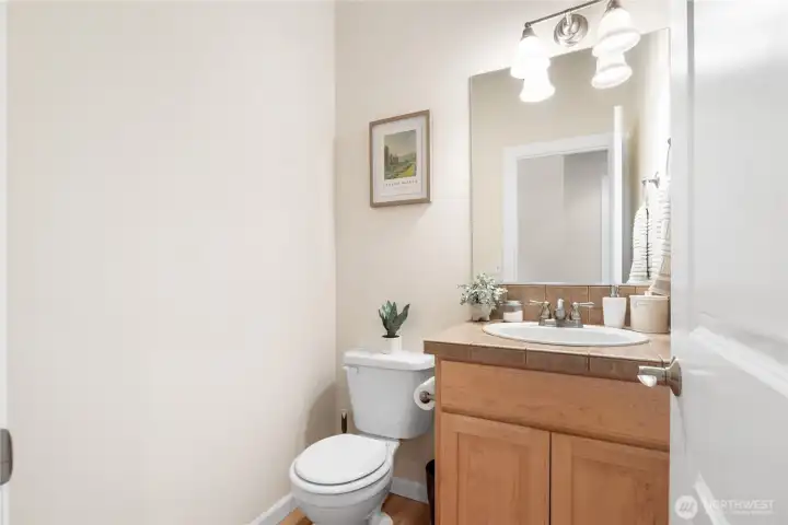 Main floor powder bathroom.