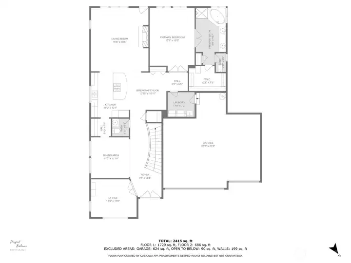 Main level floorplan.