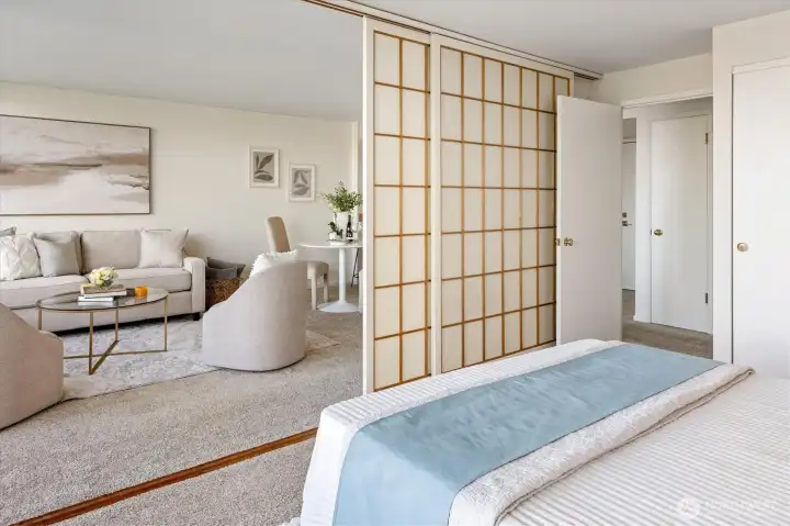 You can create complete privacy with the screen closed or open it.