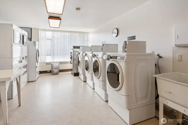 In addition to your laundry, you can use the building laundry room for larger items.