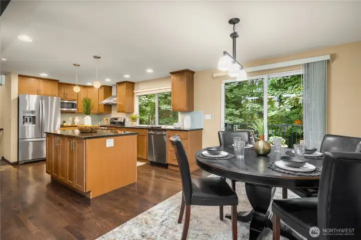 great view of the size of the kitchen- any chef would love this space