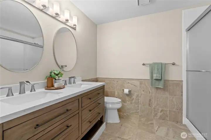 Updated primary bathroom