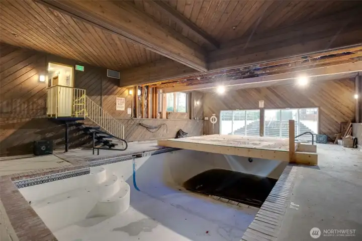 The pool is in repair mode. It will be a great value add when it’s finished.