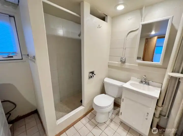 Lower level 3/4 bath