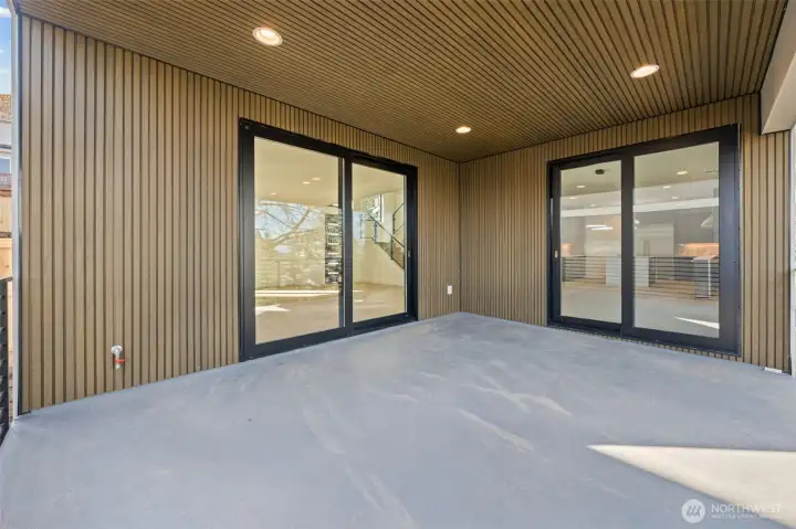 Basement outdoor covered Patio