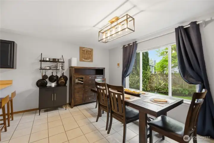 Dining off kitchen and living room