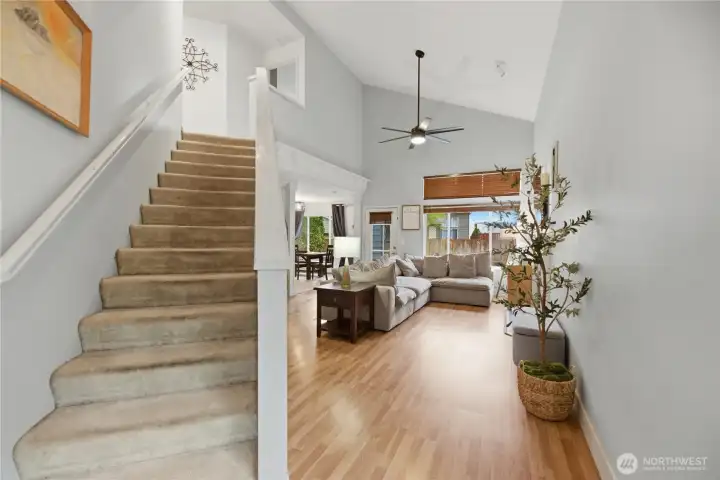 Stairs to upper level