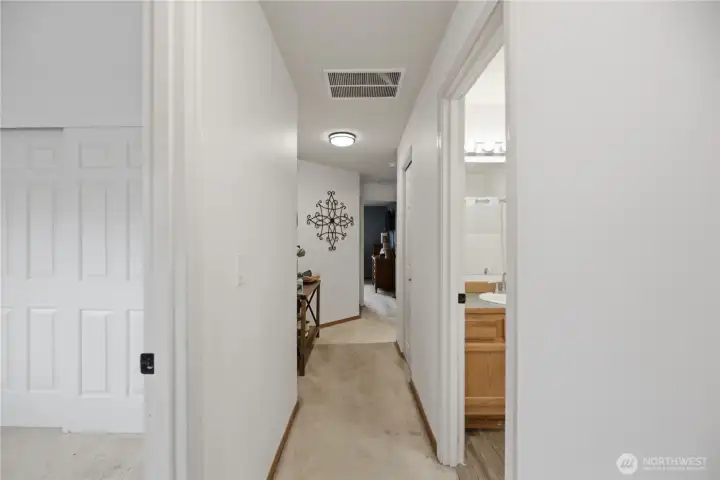 Upper floor hall way