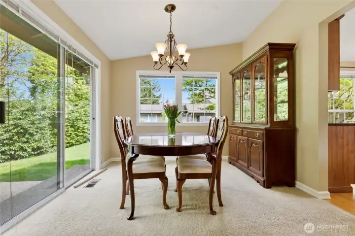 The dining room sits just off the living area and kitchen, creating an easy, natural flow that’s perfect for hosting and everyday living.
