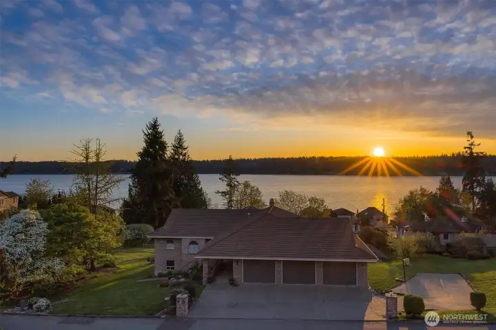 Enjoy sweeping views of the water. The ever-changing sky and glowing sunsets bring a sense of calm and connection to the natural surroundings.