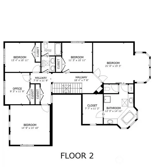Upper Level Floor Plan Upper Level Floor Plan