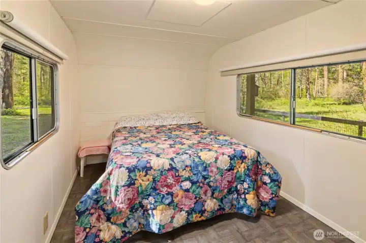 Comfortable sleeping area.