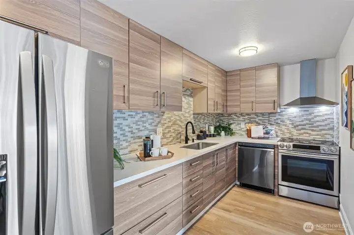 Plenty of counter space for meal prep