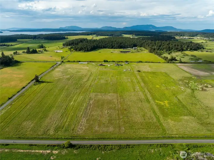 Looking north over the property