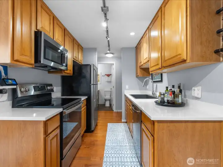 All appliances are quite new and will stay with the home.