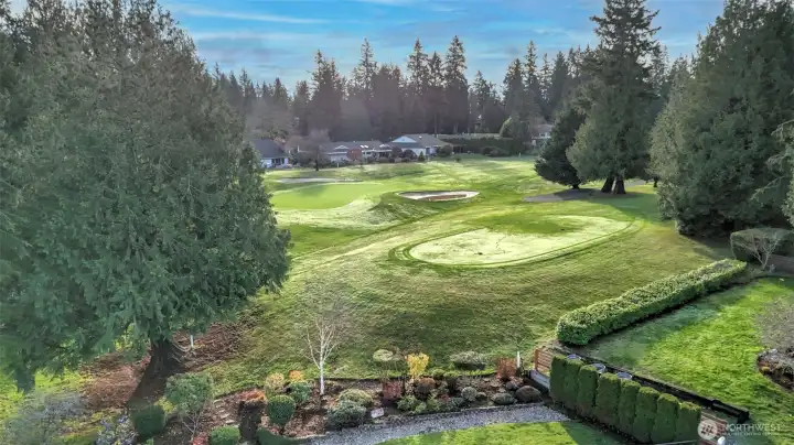 Partial golf course views and access to the 6th tee box of the Fairwood Golf and Country Club. Partial golf course views and access to the 6th tee box of the Fairwood Golf and Country Club.