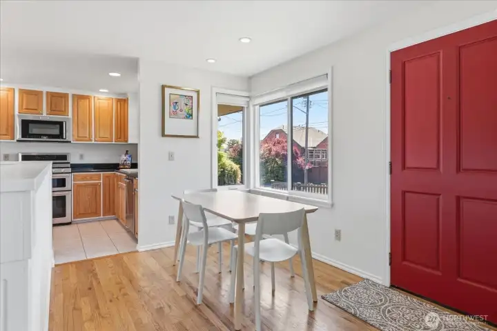Dining area with lots of natural light