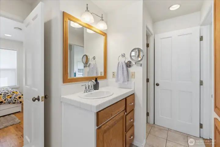 Full bathroom on the main level