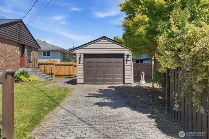 Detached garage plus driveway parking