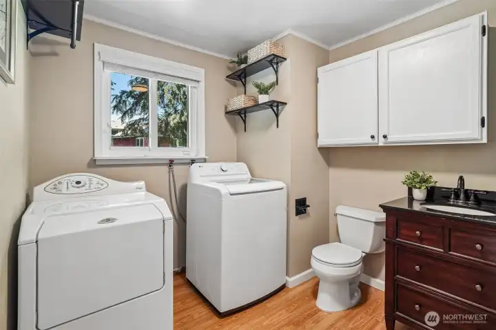 Laundry & 1/2 bath