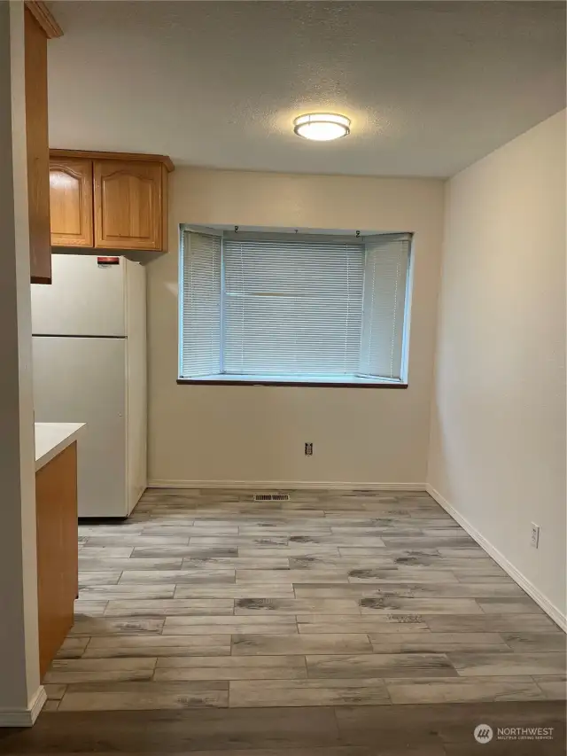 Adjacent to your kitchen, you have a casual dining area that will be bathed in plenty of light from a bay window.