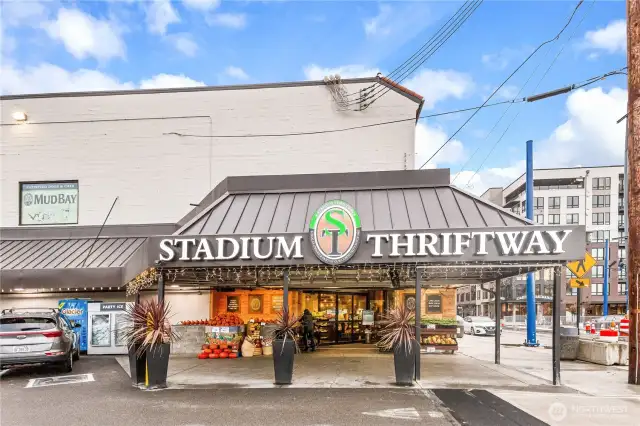 Shopping is a short stroll from the condo.