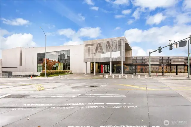 Check out local art exhibits at the local Tacoma Art Museum.
