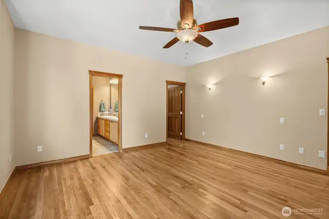 You will enjoy the solid hardwood floors, attached bathroom, walk in closet and fans to circuit the air conditioning.