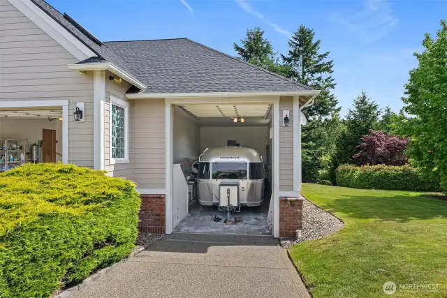 Third bay is the RV garage or boat storage.