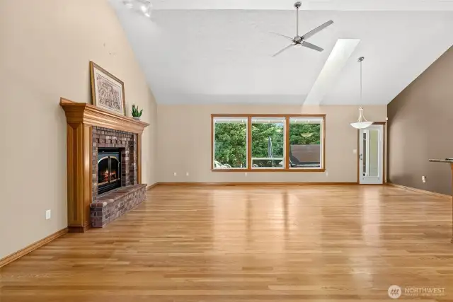 Tons of natural light flows through this area. Very comfortable open area.