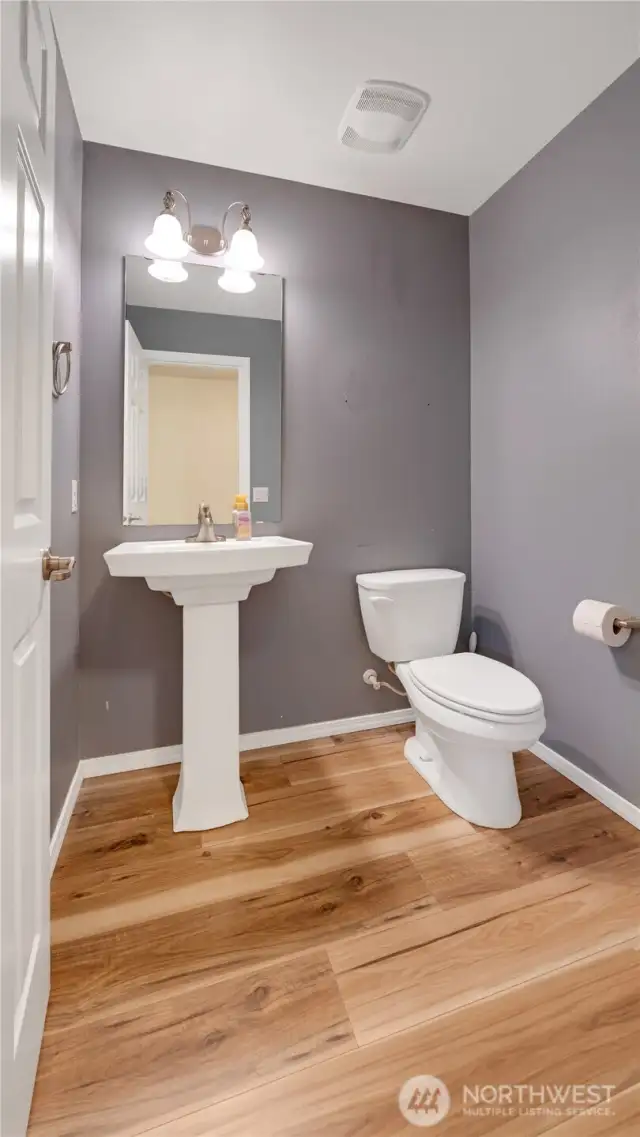 powder bath, conveniently located on the main level