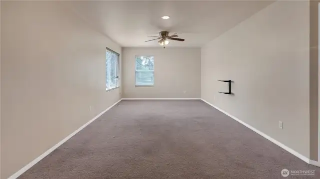 Upstairs loft.  More space to live, work, play