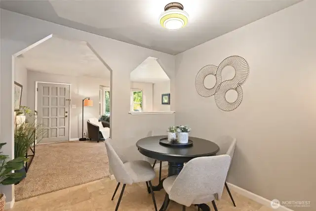 Kitchen dining area