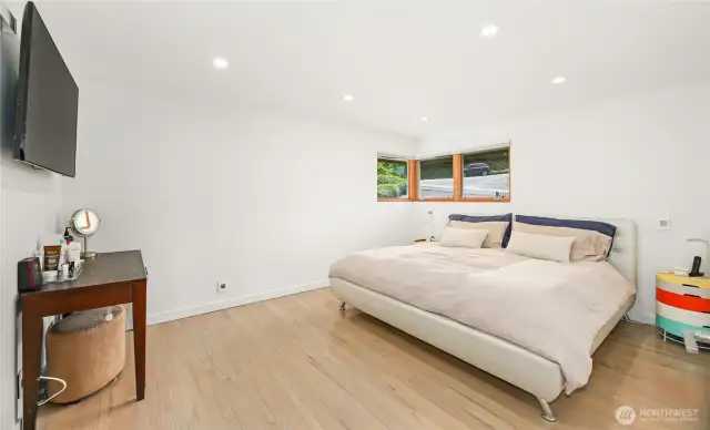 The very spacious primary bedroom.