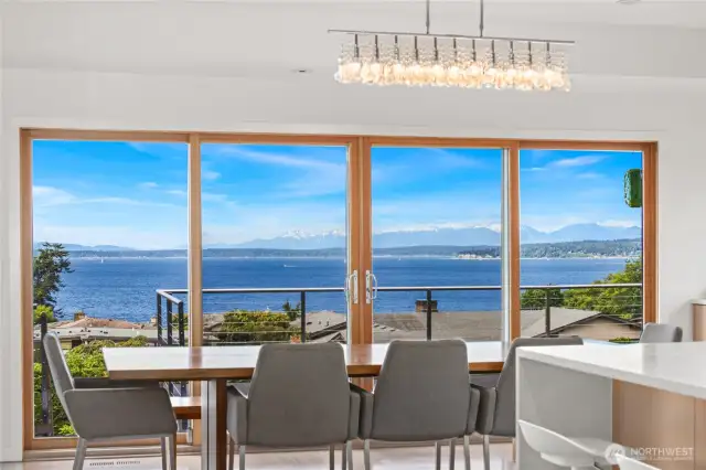 Daytime view of the dining area.