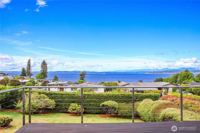 The view from the deck right off the living and dining area.
