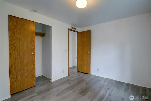 Double closets in Primary Bedroom.