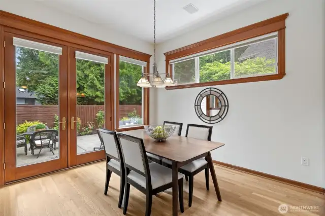 casual dining off the kitchen.