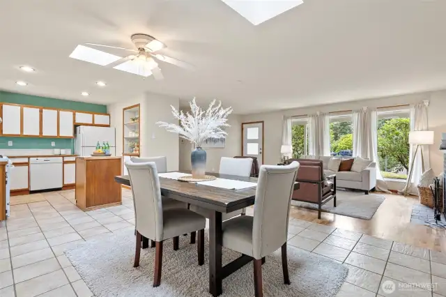 Main living area is spacious and open