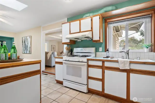 Hard surface floors throughout most rooms.