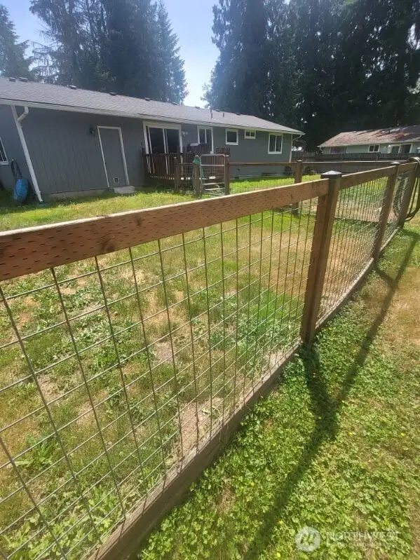 LARGE DOG RUN.