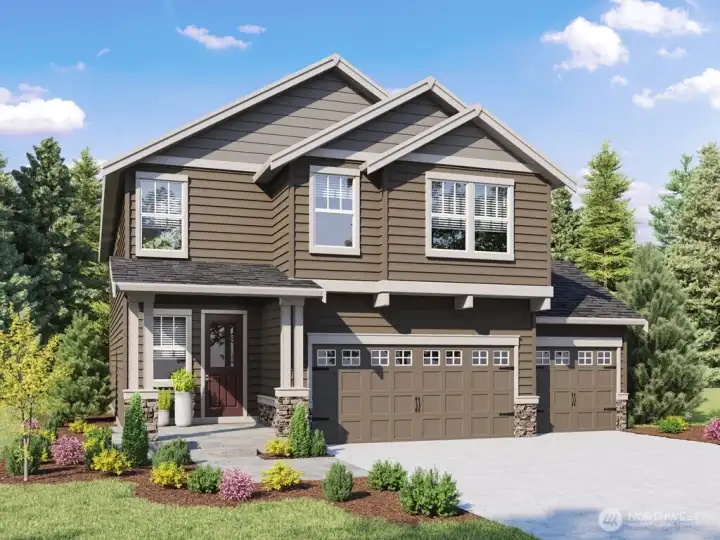 Photo rendering is representational. Actual home is under construction and finishes, elevation, and paint colors may vary. See site agent for details.