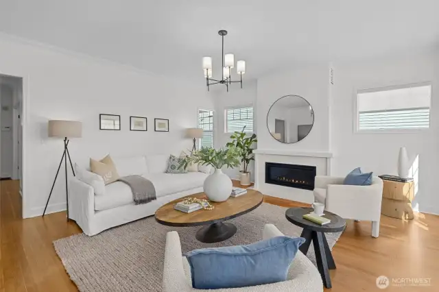 Exceptionally comfortable living room.